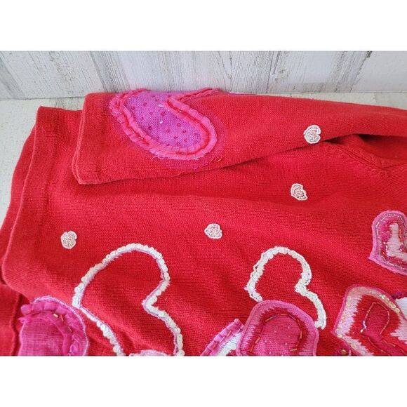 Design options Philip Jane Gordon Valentine's heart cardigan red white - Picture 7 of 14